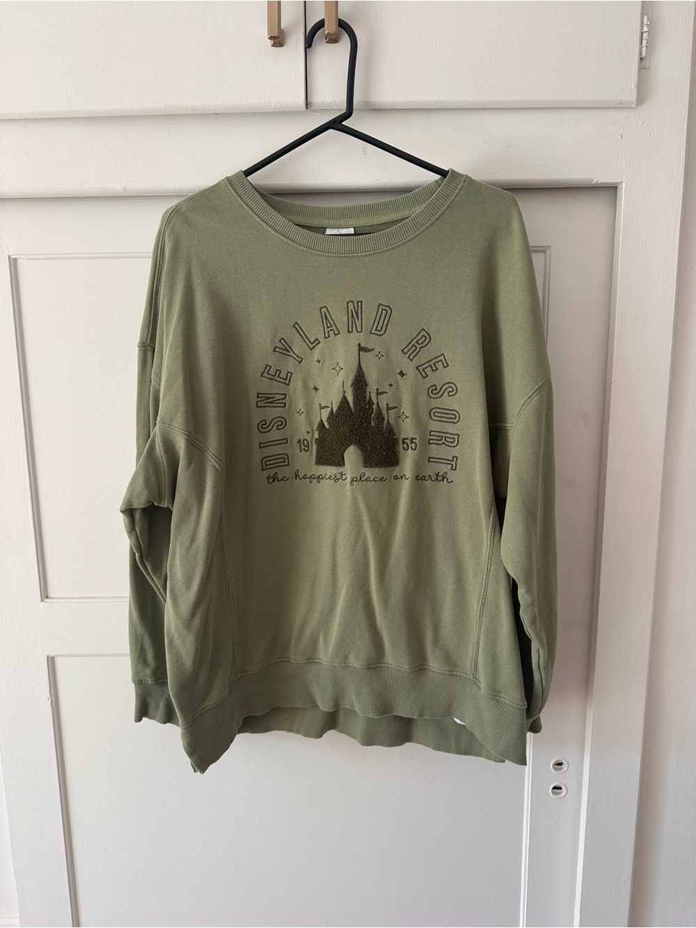Disney Olive Green Disneyland Resort Graphic Sweatshirt